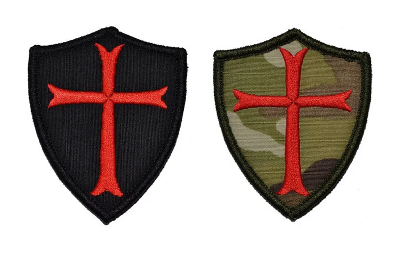 Escudo cruzado de caballero, insignia de calcomanía mágica Teutónica, insignia táctica templaria, Vikingos de parche de Madik, parches militares para ropa DIY - imagen 5