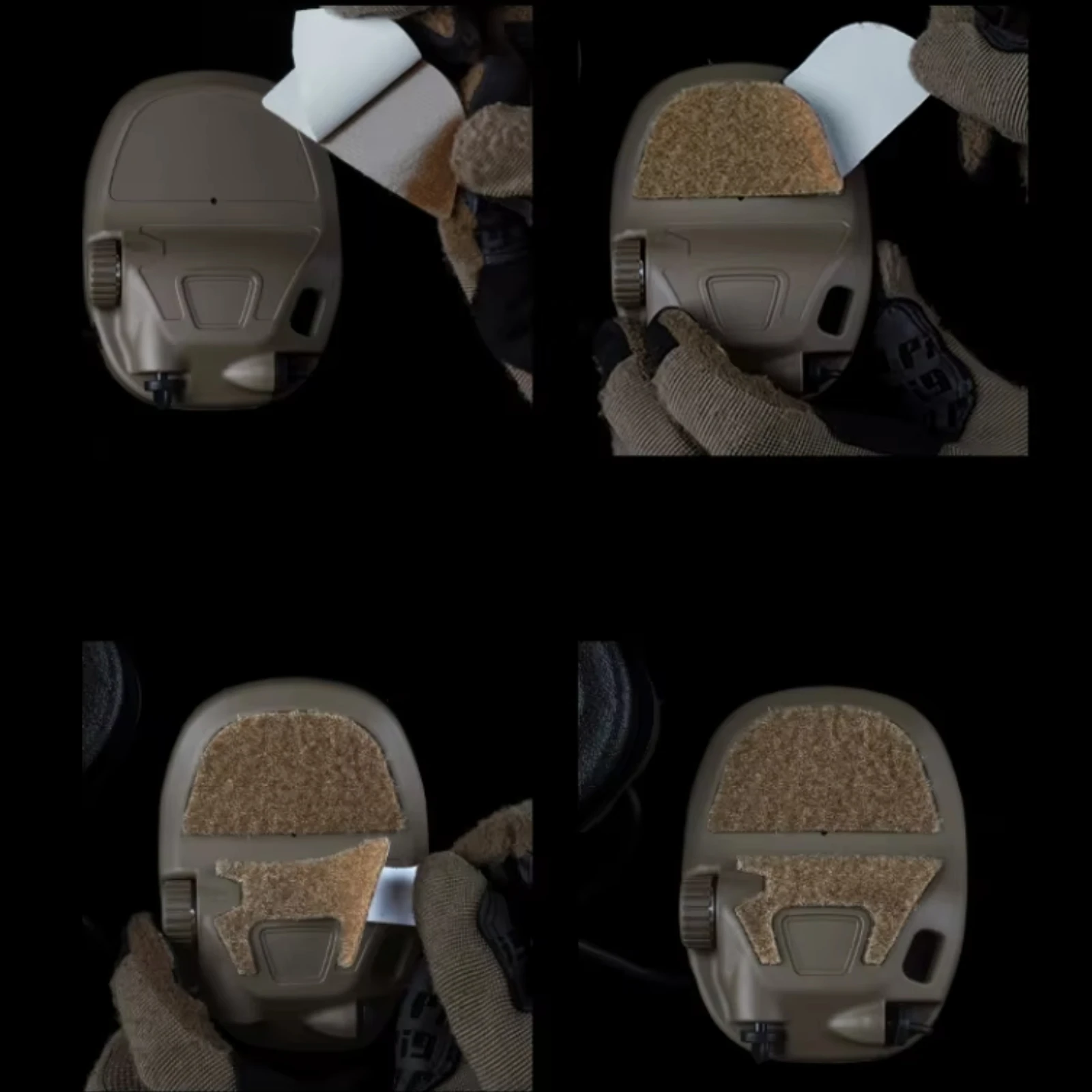 Cierre de gancho y bucle para auriculares Compatible con AMP para camuflaje, accesorios para orejeras de protección auditiva para tiro de caza - imagen 4