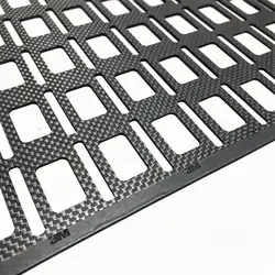 Panel trasero mochila táctica fibra de carbono grande