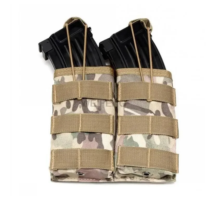 Bolsa Molle para revista doble 7,62/5,56mm, bolsa para Rifle Mag M4 AR15 AK M6, funda Mag, accesorios tácticos de caza - imagen 2