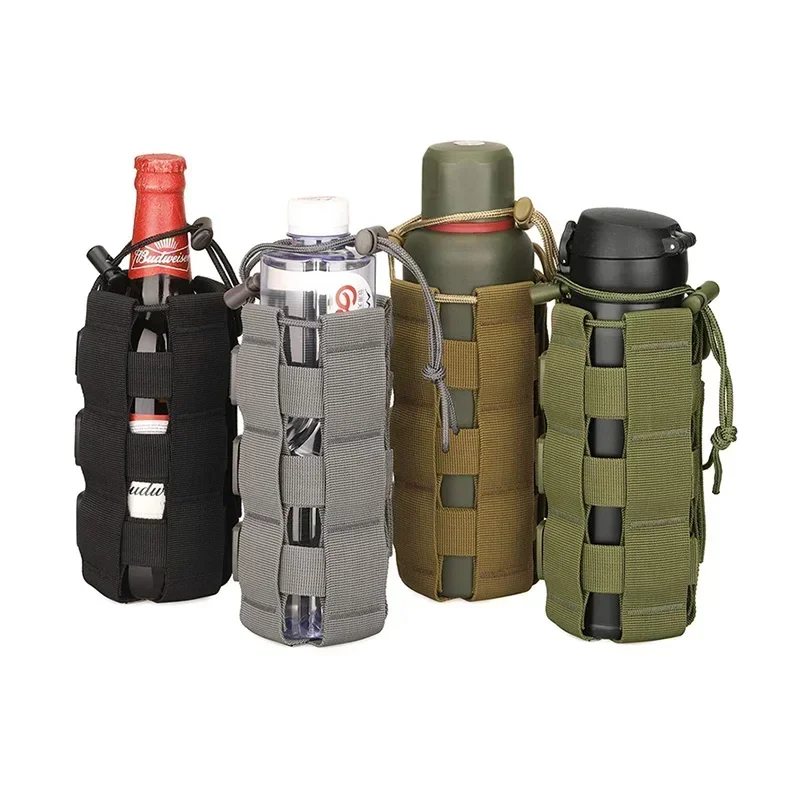 Bolsa táctica Molle para botella de agua de 0,5l-2,5l, funda para cantimplora militar Oxford, bolsa para hervidor de viaje al aire libre con sistema Molle - imagen 3