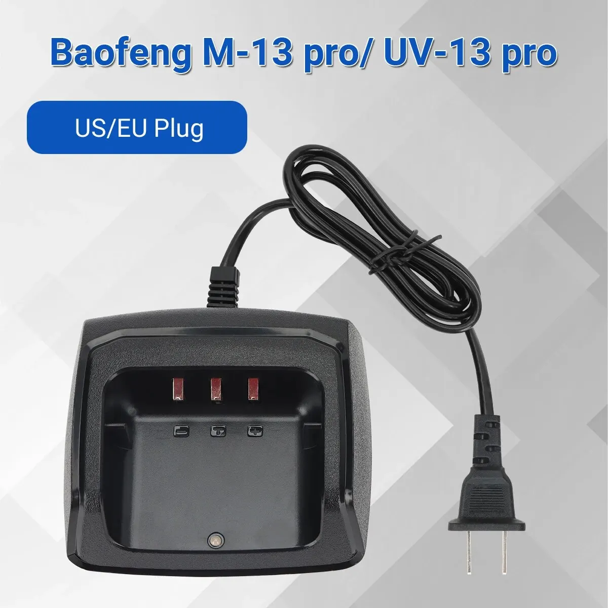 Baofeng UV 13 cargador de batería para Walkie Talkie UV K5M UV K5 Plus UV 8R Base estación de carga de escritorio accesorios de Radio bidireccional - imagen 2