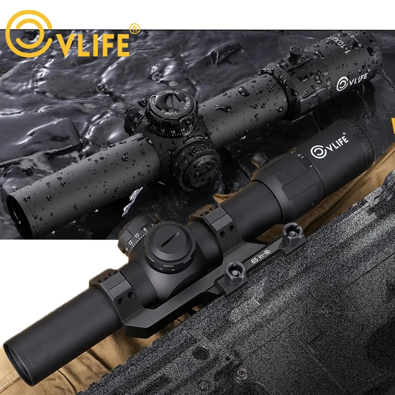 CVLIFE 1-10x28 primer plano Focal FFP LPVO alcance montaje voladizo 34mm Maintube caza Rifle alcance iluminado BDC retícula - imagen 2