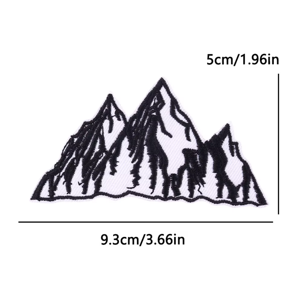 Parche bordado montaña termoadhesivo – Insignia moral militar - imagen 3