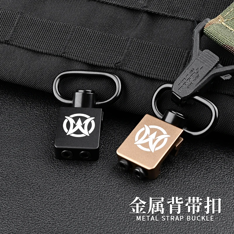 Wadsn-cabestrillo giratorio QD de rotación de Metal, 45 °, hebilla de correa de hombro de caza Offset, ajuste de 20mm, botón de liberación rápida de riel Picatinny - imagen 4