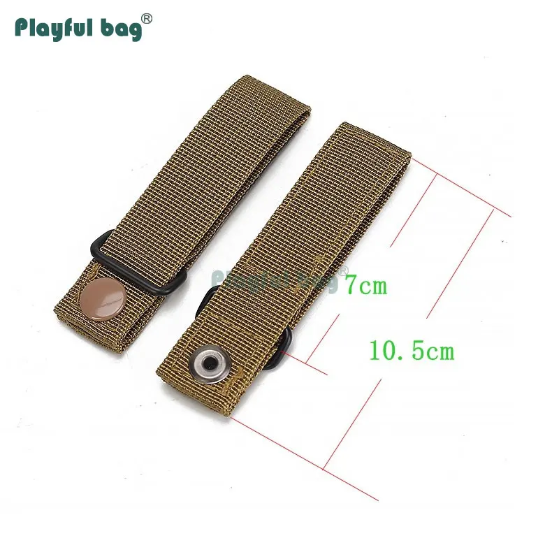 Hebilla táctica MOLLE tira correas cinta de fijación rápida multifuncional caza mochila accesorios Airsoft AQB152 - imagen 5