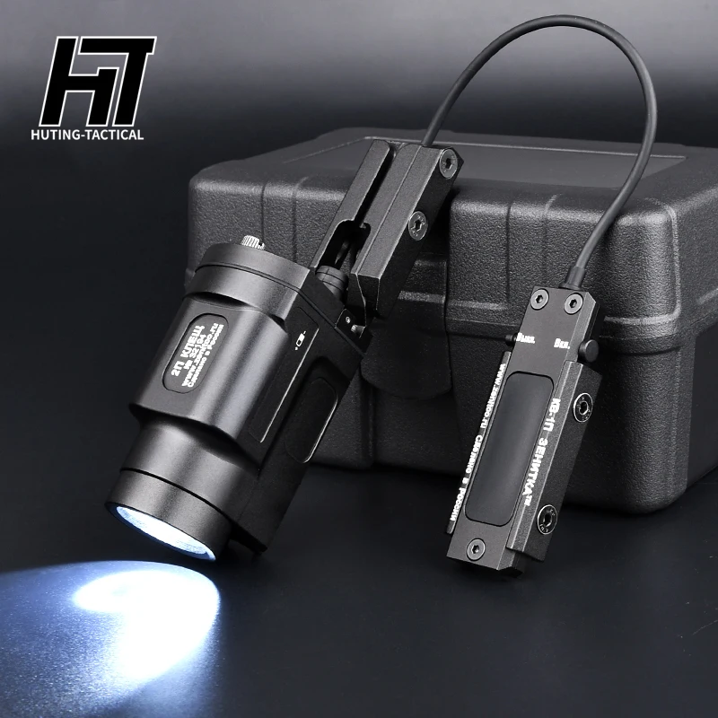 Zenitco táctico KLESCH-2P 2U K1 K1S LED estroboscópico arma linterna pistola luz para Rifle Airsoft pistola Glock 17 20mm carril caza - imagen 3