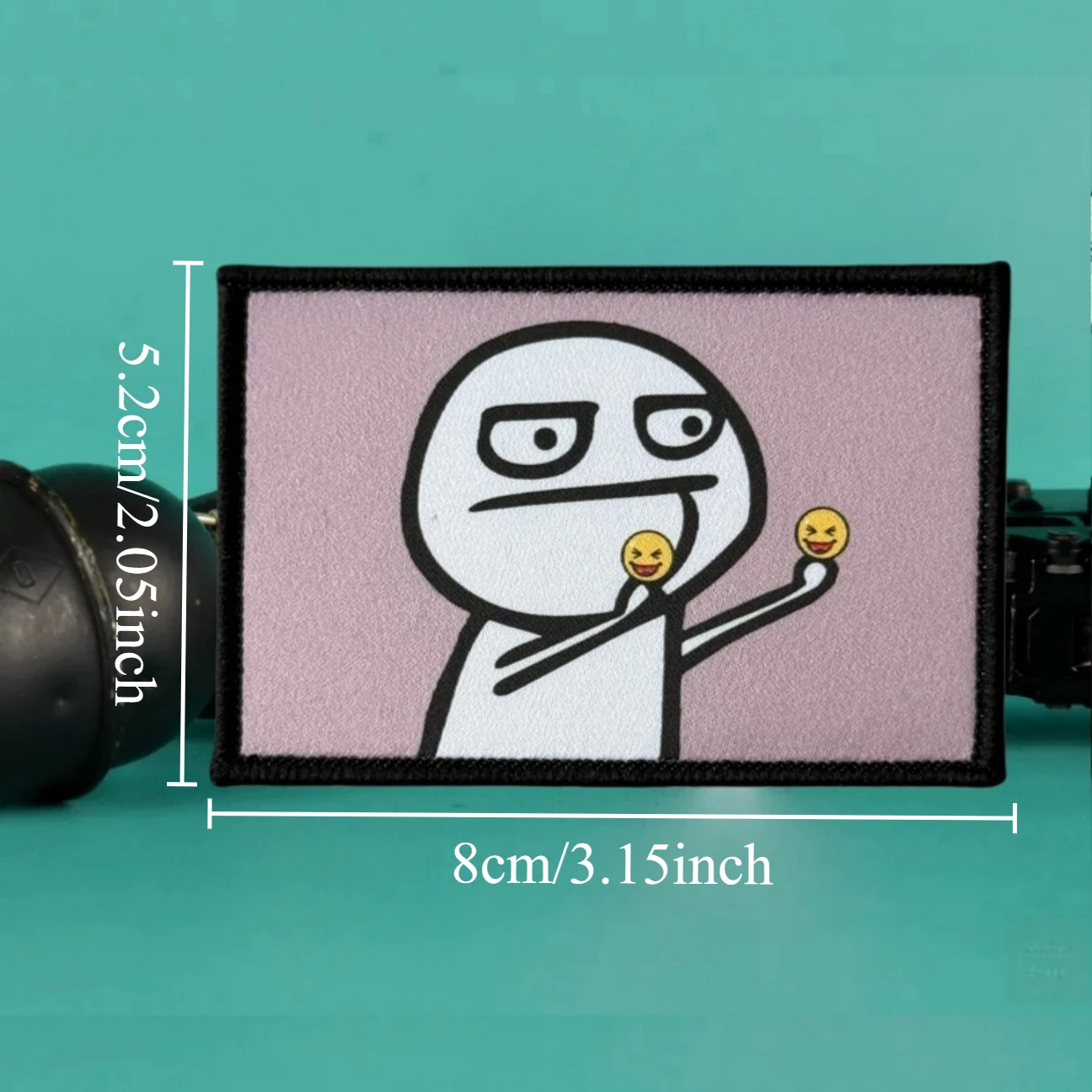 Parche Airsoft de moral de dedo medio, parches tácticos impresos con gancho y bucle para ropa, equipo militar al aire libre, pegatina para mochila - imagen 2