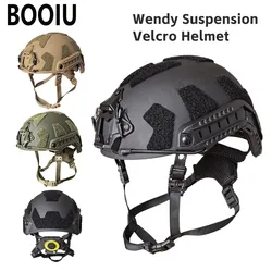 Casco Táctico BOOIU FAST SF, Ligero, de ABS, con Suspensión Wendy, para Entrenamiento al Aire Libre, Protección Rápida y Segura