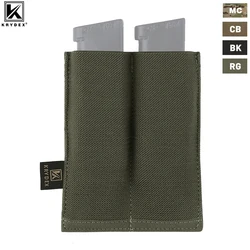 KRYDEX-bolsa elástica táctica para revistas, 9mm, 45 pistolas, doble parte superior abierta, alta velocidad, bolsa Mag de dibujo rápido, accesorios de caza