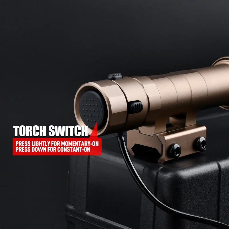 WADSN REIN 2,0 1300 lúmenes linterna luz blanca 20mm Rail ajuste interruptor de doble función arma de caza Scout Airsoft Accesorios - imagen 2