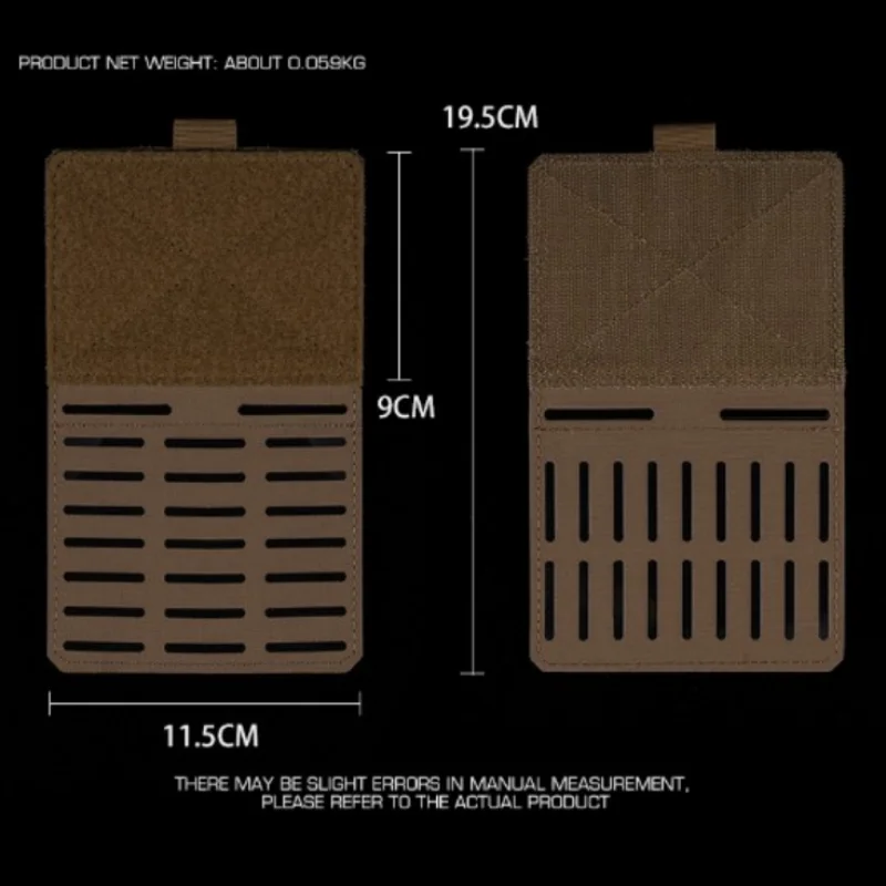 Placa colgante MOLLE reversible para chaleco táctico - imagen 3
