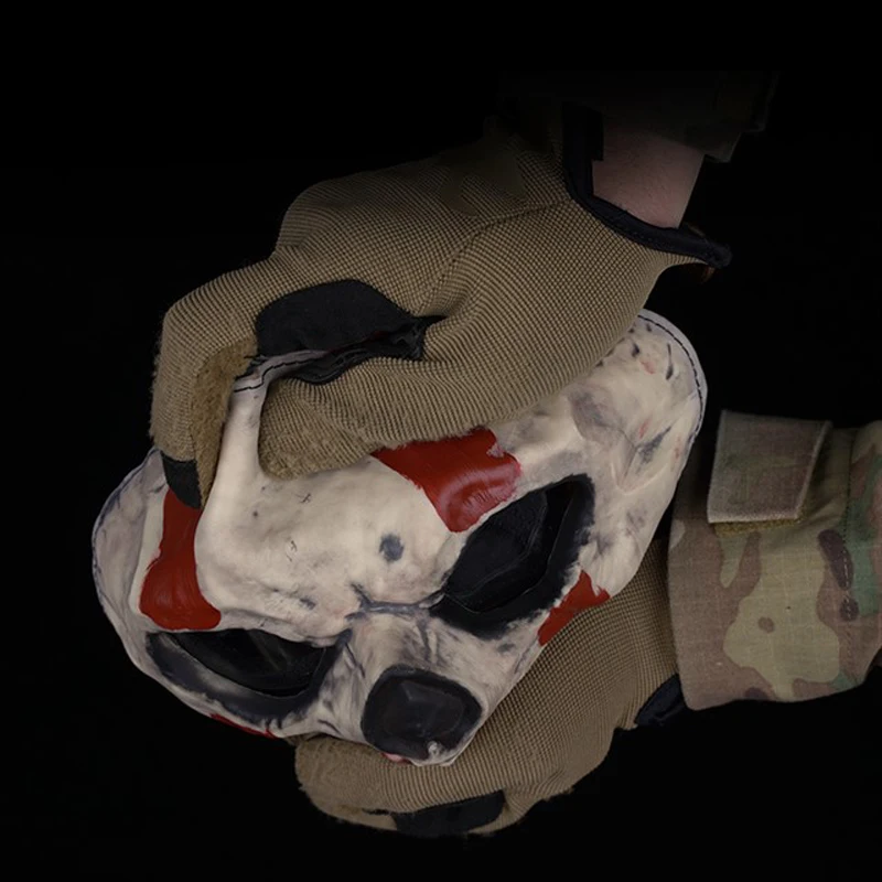 Pasamontañas fantasma esqueleto máscara de esquí fantasma Cod disfraz de Halloween pasamontañas fantasma a prueba de viento máscara de calavera facial Airsoft - imagen 3