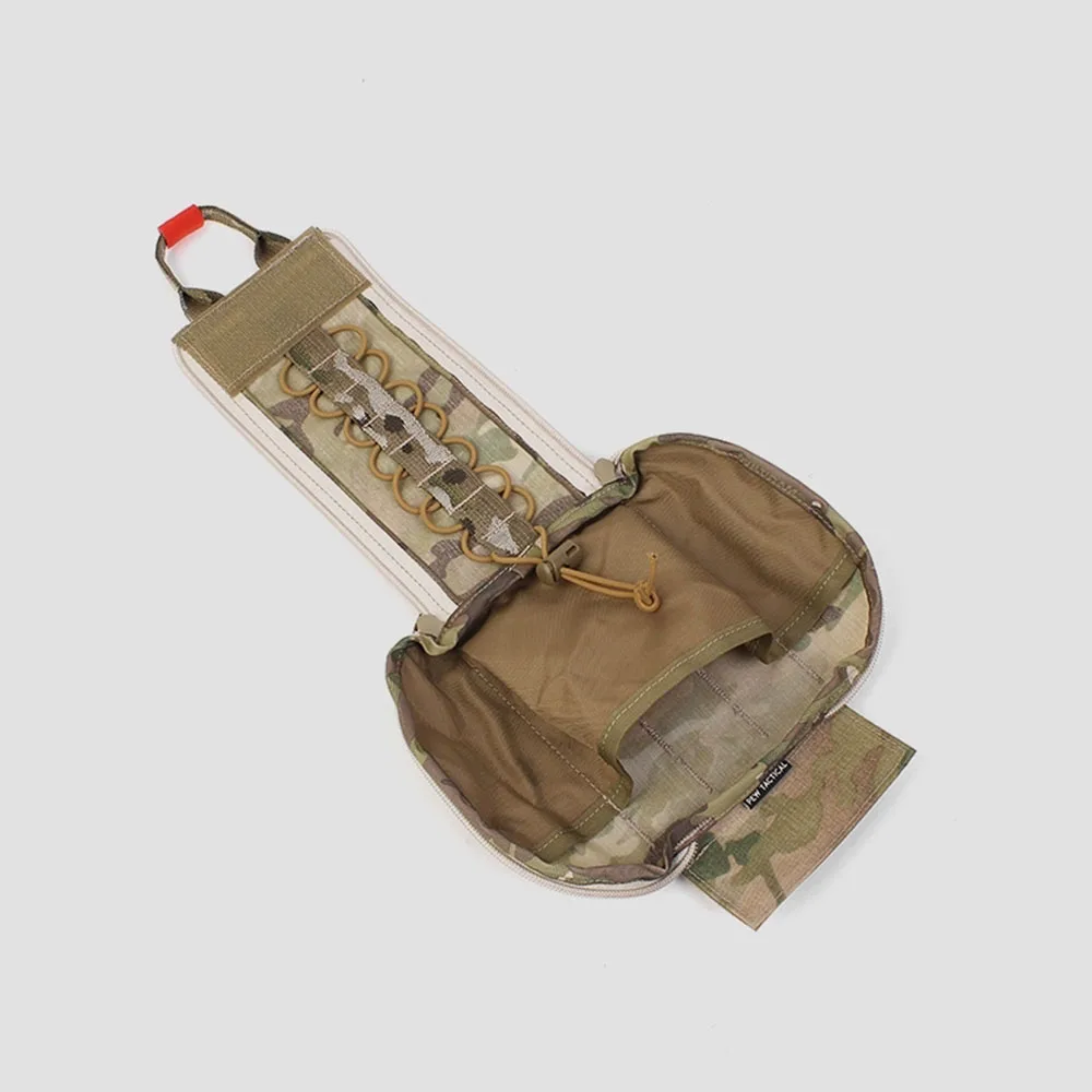 Bolsa para botiquín de primeros auxilios táctica, bolsas cortas de utilidad EDC para traumatología, chaleco MOLLE, accesorios, bolsa para artículos diversos PH77 - imagen 4