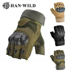 Haif Guantes tácticos dedo al aire para entrenamiento y combate