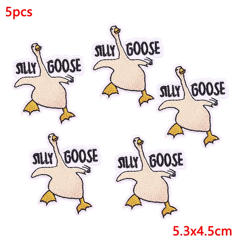 5 unids/lote de parches bordados de flores de animales para ropa, parche bordado con letras, parches para planchar para ropa, pegatinas para mochila - imagen 2