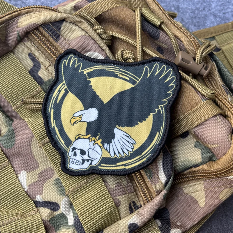 Parche táctico Eagle Skull en color velcro para uniforme y mochila - imagen 5