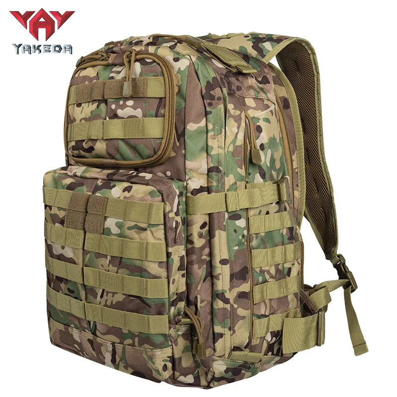 Mochila táctica YAKEDA de 40L, mochila de viaje para acampar, mochilas para exteriores, senderismo, pesca, entrenamiento, bolso de hombro, bolso de montañero