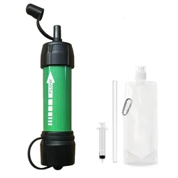 Purificador de agua potable filtración emergencia supervivencia táctica
