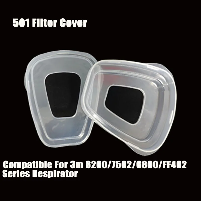 Soporte de filtro 501, cubierta de retenedor de cartucho, accesorio para 3m, 6200, 6800, 7502, 9000 Series, respirador, pintura, pulverización, máscara de Gas facial - imagen 3
