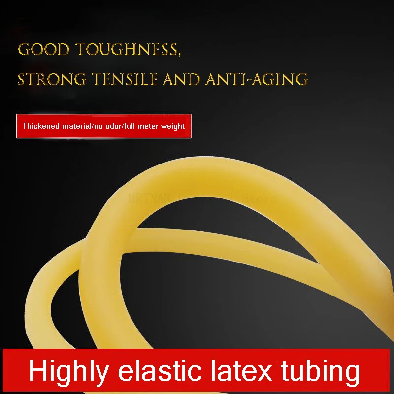 Manguera de goma de látex de 1/3/10M, banda de goma de alta resistencia ID 1,7 ~ 12mm, tubo médico elástico, tirachinas, accesorios para Catapulta de caza - imagen 5