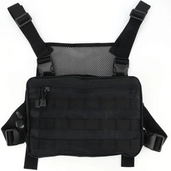 ABBREE-Bolsa táctica de PT-13 EDC para pecho, soporte de Radio de doble hombro para GP340 BF UV-5R 888S UV-9R PRO, Radios bidireccionales para rescate