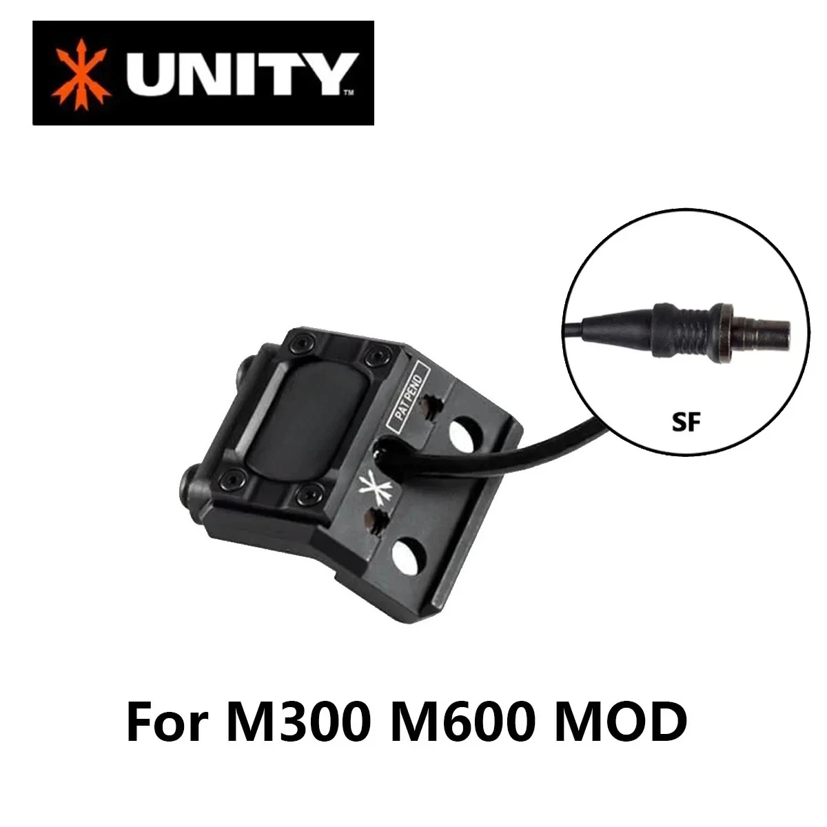 UNIDAD Metal ModButton interruptor remoto de presión luz de explorador montaje en línea riel de 20mm para Surefire M300 M600 Mod DBAL-A2 PEQ15 2,5mm - imagen 3