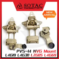Soporte para casco táctico, Base de montaje para PVS14, PVS15, PVS18, PVS31, GPNVG18, PSQ36, NVG, L4G19, L4G30, L2G05, L4G69