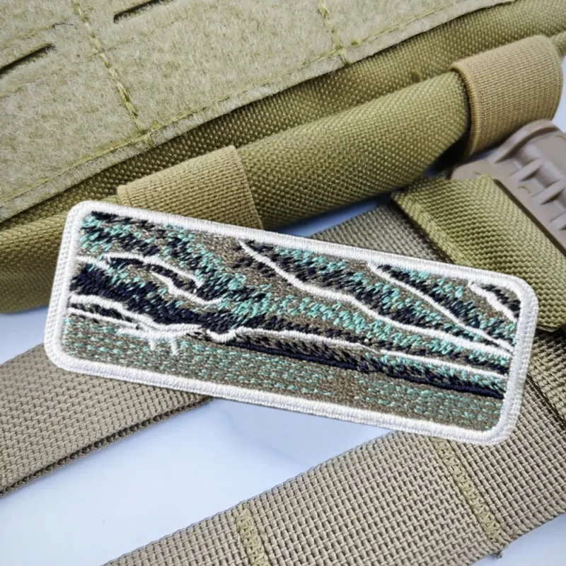 Parche bordado ondulado para chaleco táctico, sombreros con gancho y bucle, insignia de moral, mochila, pegatinas decorativas, parches para brazalete para ropa - imagen 5