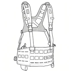 Chaleco táctico SPC ligero – Sistema MOLLE y hebillas rápidas