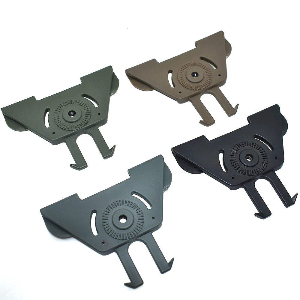 Adaptador MOLLE de funda Modular de polímero, plataforma de suspensión para fundas de pistola/bolsas de revistas de 9MM para chaleco MOLLE, accesorios de engranaje - imagen 4