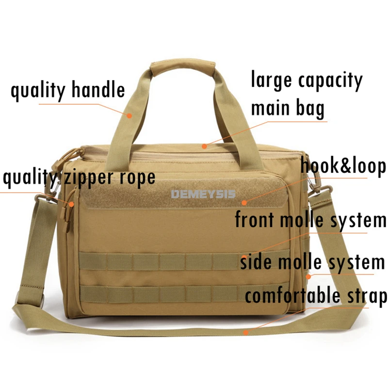 Bolsa táctica para pistola de Paintball, funda para pistola Airsoft de alta resistencia con correa para el hombro, accesorios para francotirador de caza al aire libre, bolsas de almacenamiento - imagen 3