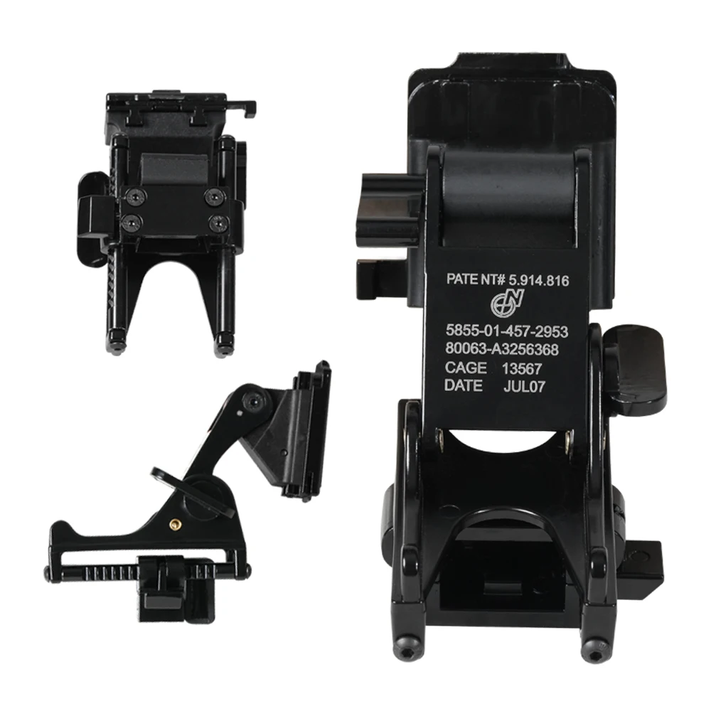 BOOIU-gafas tácticas de visión nocturna, bloque adaptador deslizante para montaje en casco, simulaciones militares para juegos de Paintball PVS14/PVS7 - imagen 4