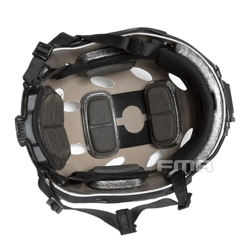 FMA táctico Airsoft Paintball rápido fino PJ casco protector nieve camuflaje colores M/L L/XL - imagen 3