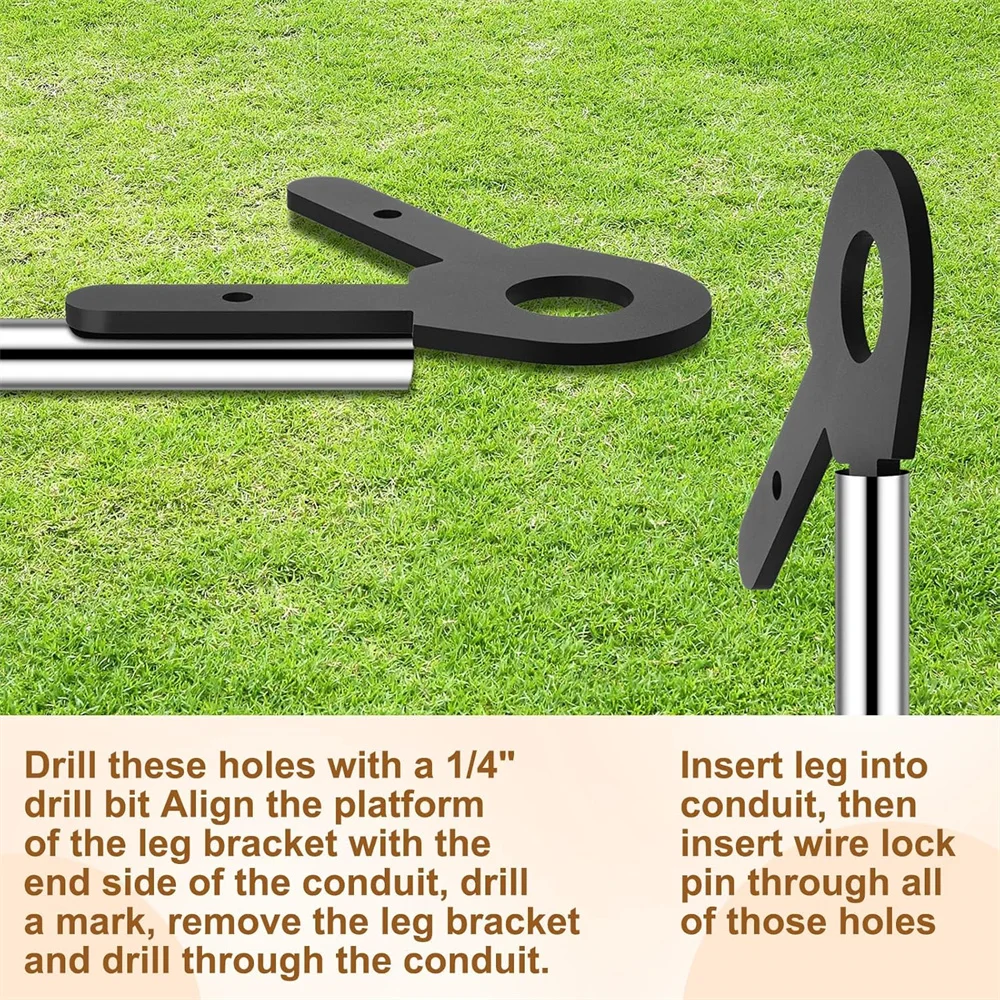 Colgador de objetivo de acero AR500, Kit de soporte para objetivo de tiro, gancho colgante de objetivo de Metal, soporte para objetivo de acero, perchas de Metal para tubos DIY - imagen 5