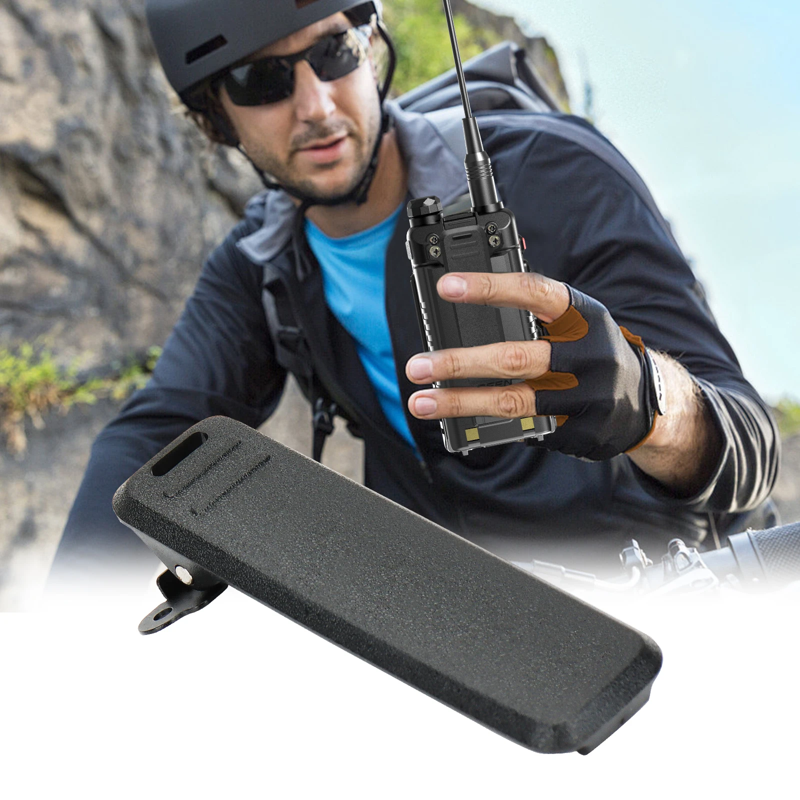 2/5/10 Uds Original Baofeng UV-5RH Clip de cinturón Clip de cintura para UV-5RH, UV-5RH PRO UV-5RM, AR-5RM UV-K5 Pro Walkie Talkie - imagen 4