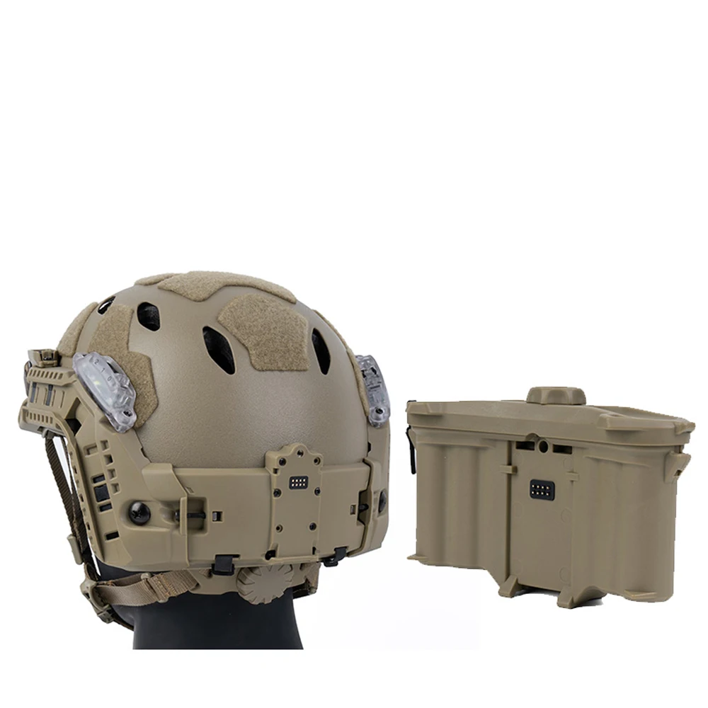 Conjunto de casco SF con riel ARC integrado con módulo táctico - imagen 3