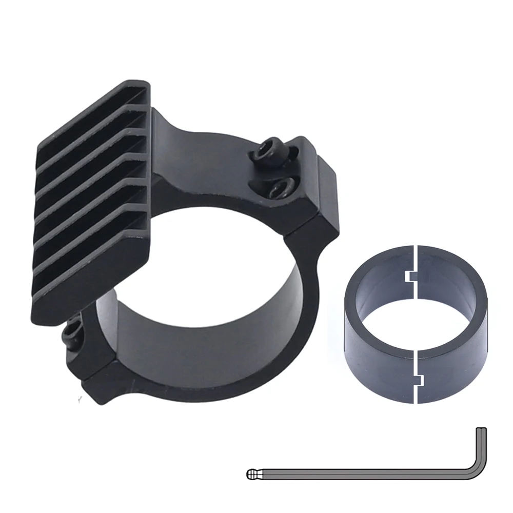 Soporte de fijación de alcance de 30mm con accesorio de pista, abrazadera de tubo 0039, abrazadera de fijación para linterna hecha de material de aleación de aluminio