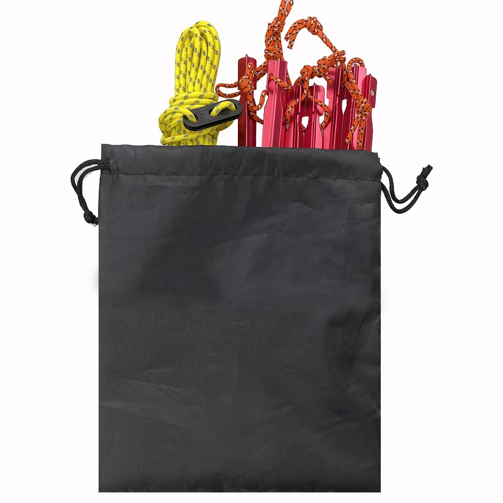 Cuerdas para tienda de campaña al aire libre, cuerda ligera con ajustador para tienda de lona, refugio para acampar, senderismo, mochilero, 6 piezas - imagen 5