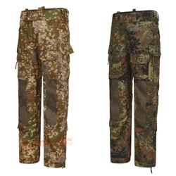 Pantalones tácticos De camuflaje alemán FleckTarn, antiinfrarrojos, para todo terreno, pantalones De entrenamiento De camuflaje De punto De jungla, tela De protección IR