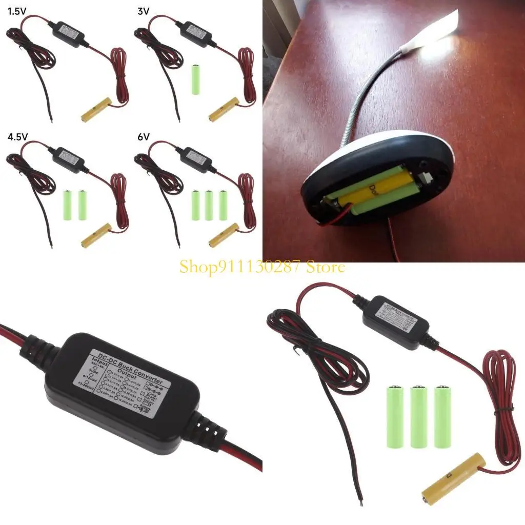 J1HC 2PIN a 1.5V 3V 4.5V 6V LR03 Los eliminadores batería pueden reemplazar las baterías 1-4pcs