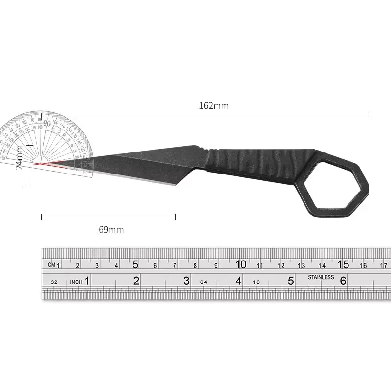 Cuchillo EDC cuello halter con funda resistente a la corrosión - imagen 5