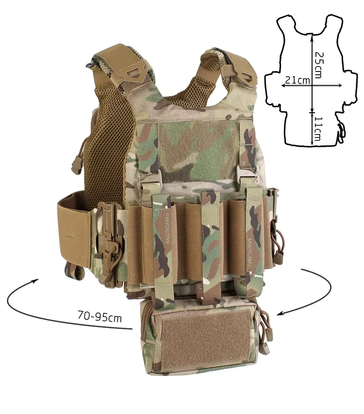 Chaleco táctico PEW TACTICAL infantil Plate Carrier Airsoft - imagen 5
