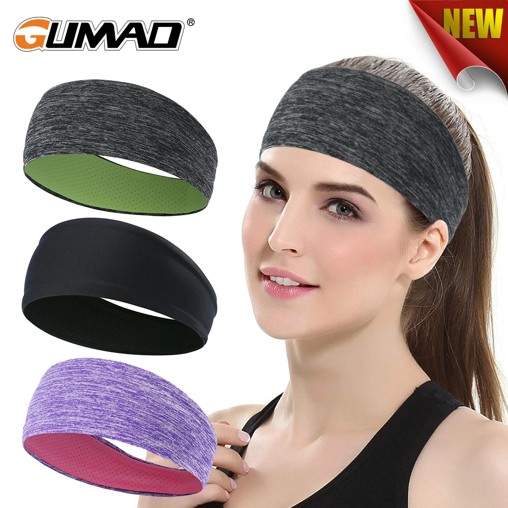 Deporte correr banda para el sudor baloncesto Fitness ciclismo Yoga gimnasio cabeza banda para el cabello pañuelo de secado rápido diadema de tenis hombres mujeres verano - imagen 5