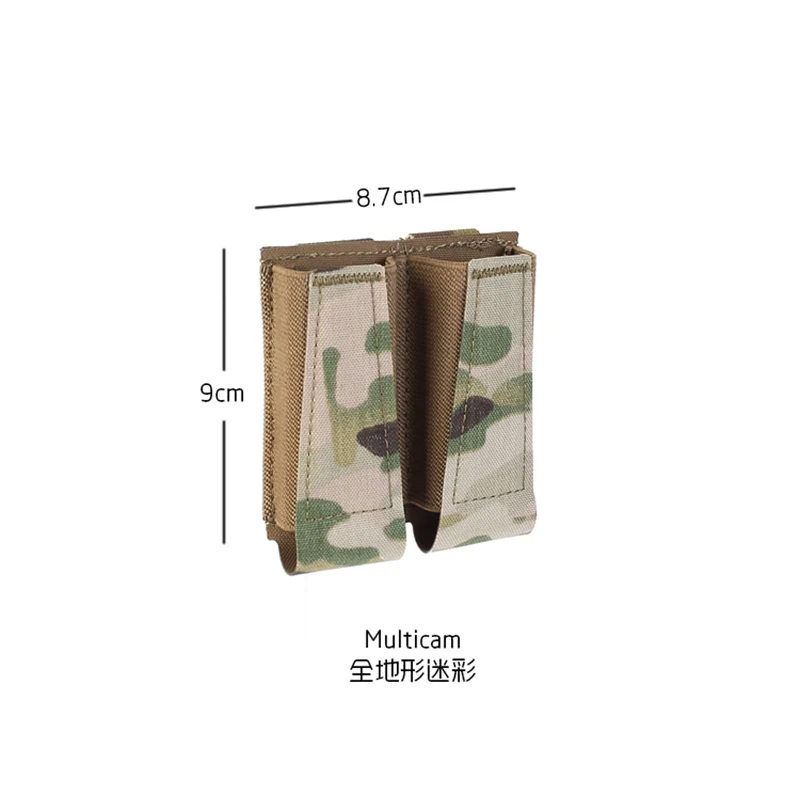 Bolsas Molle de cintura de caza táctica doble de 9MM, accesorios, bolsa divisora de comestibles - imagen 5