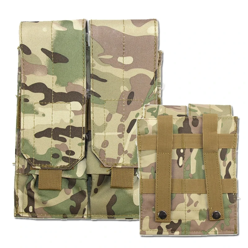 Bolsa táctica militar MOLLE Triple para Paintball, equipo para M14 Ak47 M16 AR15 - imagen 3