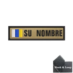 Parche identificativo caqui – Nombre personalizado para uniforme militar