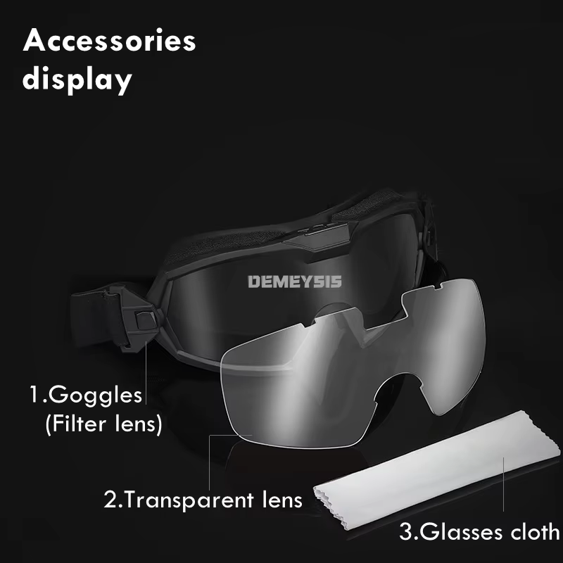Gafas tácticas antivaho con ventilador integrado para airsoft - imagen 4