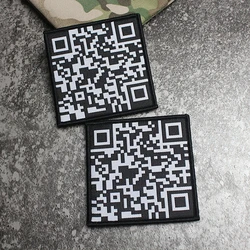 Parche bordado QR - Insignia táctica cuadrada California para chaleco