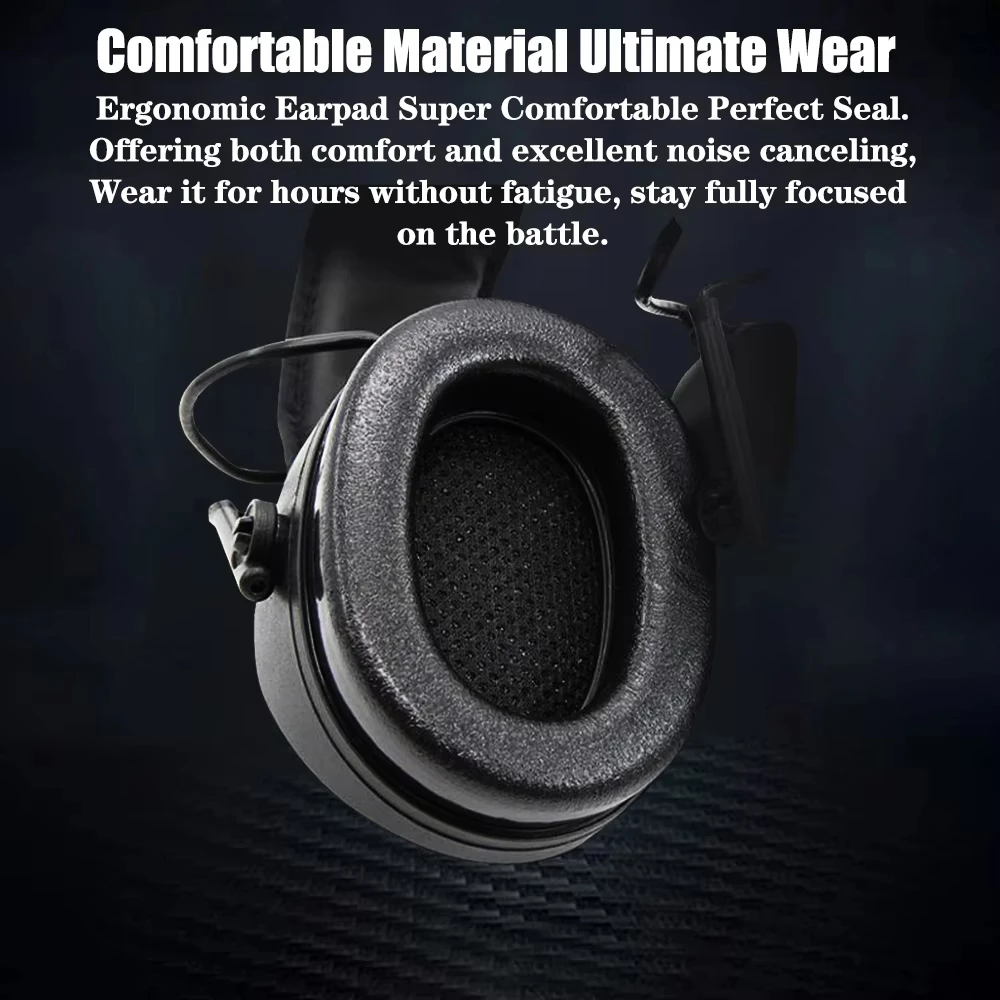 EARMOR M30 Auriculares tácticos, orejeras para tiro con pistola de aire. Se utiliza para entrenamiento de tiro, caza al aire libre. - imagen 5